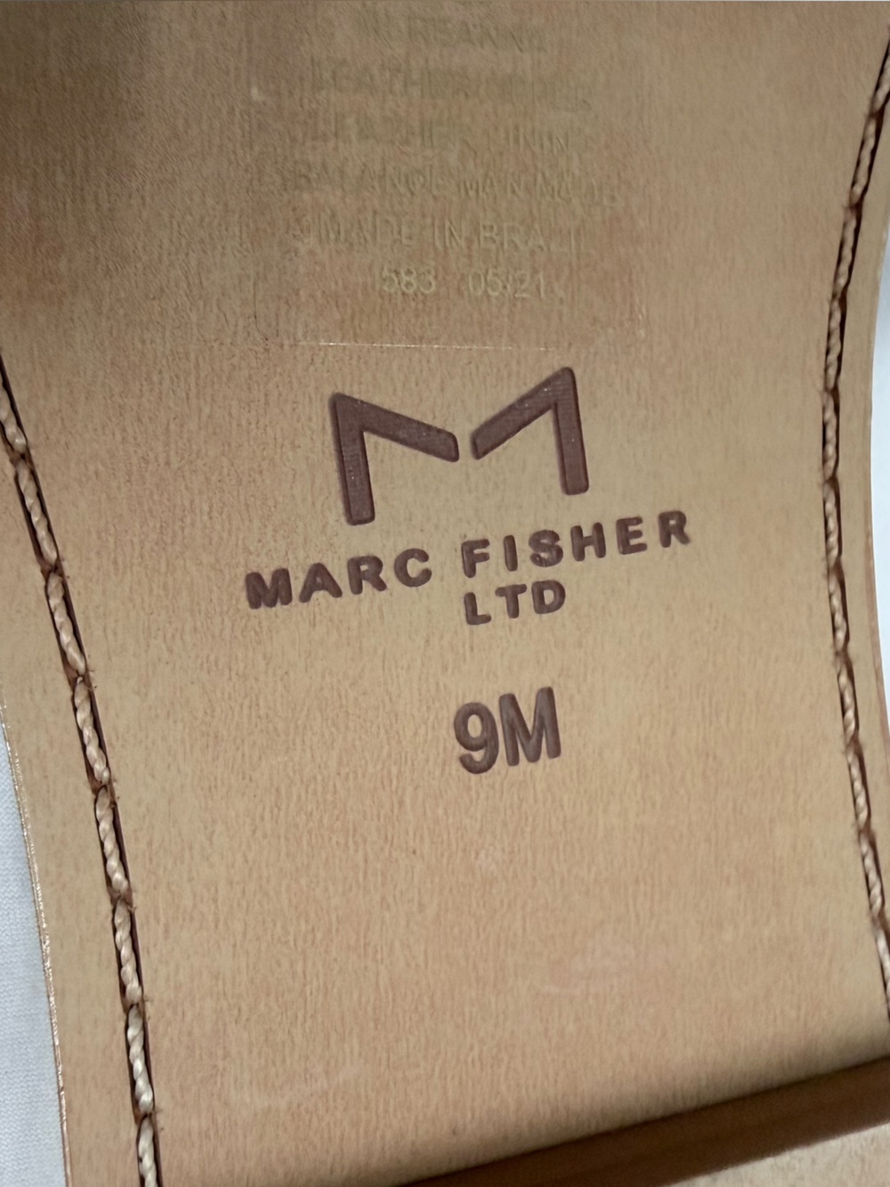 Marc Fisher Braided Slide Sandals in Yellow and Cream - Picture 3 of 3
